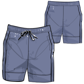 Fashion sewing patterns for MEN Shorts Swimming Shorts 7665